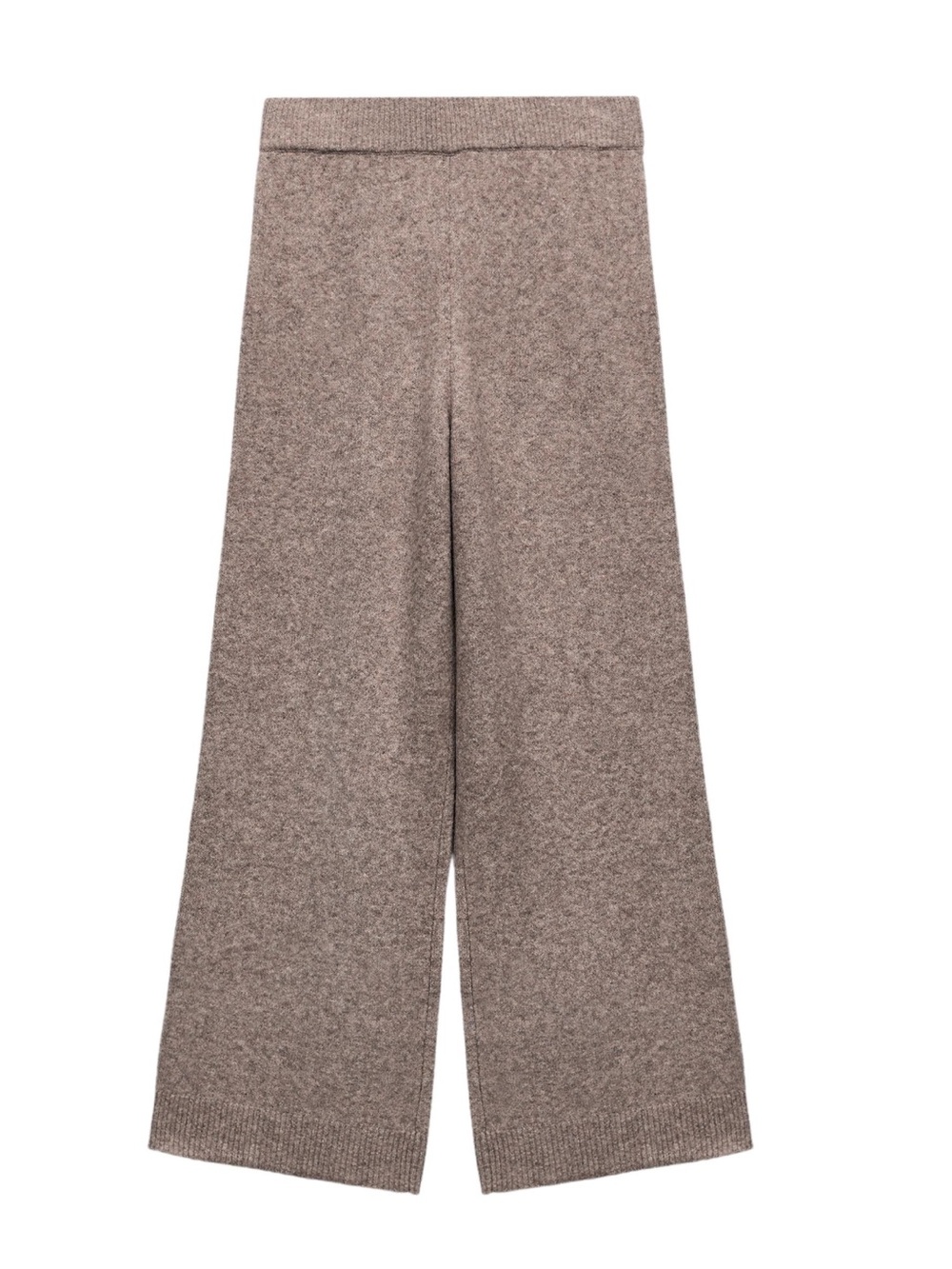 Zara BNWT Knit  Culotte Pants - Brown/Taupe